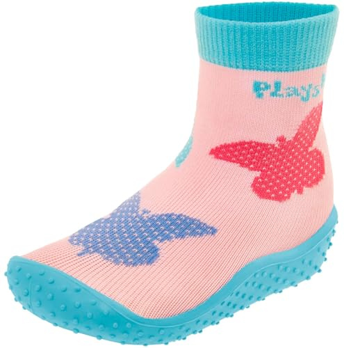 Playshoes Unisex Kinder Aquasocken, Schmetterling, 18/19 EU