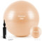 PhysKcal 75cm Beige Dicker Gymnastikball und 23 cm Pilatesball Set, Anti Burst Gymnastikball, Anti-Rutsch-Sitzball, Balanceball, Yogaball für Zuhause, Fitnessstudio und Büro