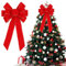 LUYANFX Weihnachtsbaum Schleifen Rot, Weihnachten Schleifen Rote Schleife Groß Weihnachtsbaum Deko,Weihnachten Kranz Bogen Schleife Dekoschleife für Weihnachtsbaum Weihnachtskranz Tannenbaum (B)