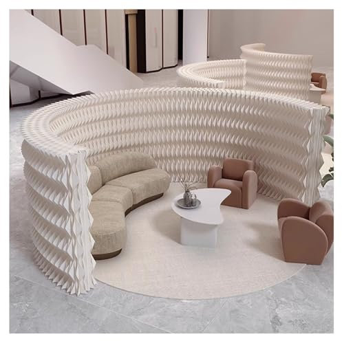 JCWGLY Raumteiler Faltbarer Raumtrenner Aus Pappe, Indoor Sichtschutz Dekoration Trennwand, Moderne Kreative Raumteiler Für Wohnzimmer, Schlafzimmer Und Büros(157.4x63in)