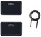 2 x hintergrundbeleuchtete Strg-Tasten, Ersatz für Logitech G915 G913 G813 G815 TKL RGB mechanische Gaming-Tastenkappen, Schwarz
