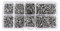 Coffret de 800pcs M2 Assortiment Vis Boulon Tête Plate Fraisée Phillips Cruciforme Entièrement Filetée en Acier au Carbone Nickelé, M2 x 4/5/6/8/10/12/16/20mm