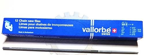 LIMA VALLORBE PER AFFILATURA CATENA MOTOSEGA DIAM.4,8MM-3/16 CONFEZIONE DA12PZ