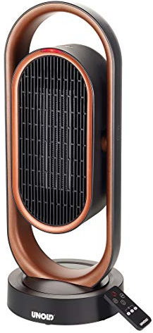 Unold 86535 3D Heizlüfter 3D - Kupfer/Schwarz, 1800 Watt, Überhitzungsschutz, Schutzklasse II, Ventilation, Warmluft, Heißluft, 3D-Luftzirkulation - 80° Oszillation