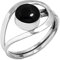 Jeweloporium 925 Silber Ringe für Damen Echt Schwarzer Onyx mit Stein Boho Silber Ringe Größe 58(18.5) Weihnachten - Geschenk Handgefertigt Schmuck