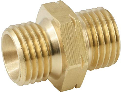 Fittingteile - Doppelnippel Rechtsgewinde/Linksgewinde Adapter Messing Gewindefittinge (Ausführung: Rechts-/Linksgewinde - Gewinde: G 1/4 x G 1/4 LH)