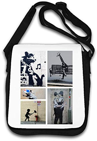 Banksy Street Art Various Tag Bombs Graffiti Schultertasche