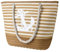 flintronic Große Strandtasche mit Reißverschluss und Innentasche Wasserdicht Strandtasche, Einkaufstasche Shopper für Damen, Schultertasche Einkaufstasche - Khaki