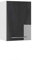 Vicco Hängeschrank Fame-Line, hängender Küchenschrank, Anthrazit Hochglanz/Weiß, 50 cm