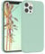 EAZY CASE Premium Silikon Handyhülle kompatibel mit iPhone 12/12 Pro, Slimcover mit Kameraschutz und Innenfutter, Silikonhülle, Schutzhülle, Bumper, Handy Case, Hülle, Softcase, Mintgrün, Grün