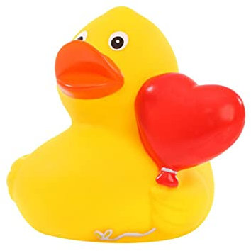 Schnabels Quietsche-Ente Herzballon - Das liebevolle Geschenk für alle Verliebten, Verlobten und Verheirateten