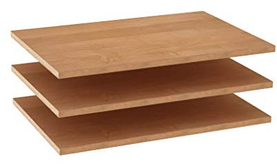 WIEMANN Einlegeboden für Kleiderschrank, 72,2 cm Breite, 3-er Set, Regalboden, Wäscheboden, in Erle-Nachbildung, BHT 72,2 cm x 2,2 cm x 51,5 cm