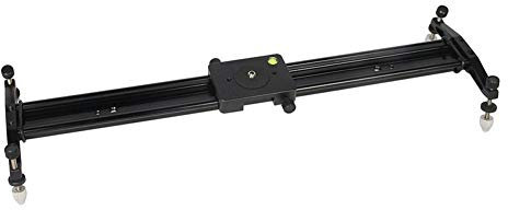 RH-HPC Kameraobjektivhalter 24 / 60CM DSLR Kamera-Schienen-Dolly Slider videoausgleichungs Glatte Schienensystem for Fotografie Video 6kg Tragkraftt Kamerastativ (Color : with 3way Head)