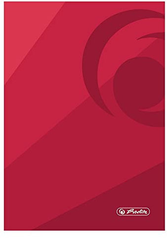 Herlitz Notizbuch A4, 100 Blatt, rot