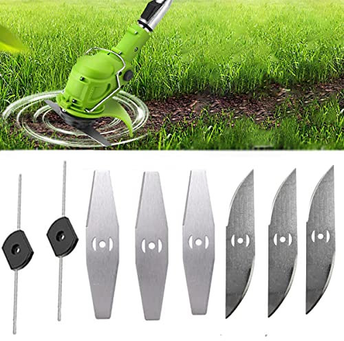 ZJS Lama in metallo per tagliaerba a batteria, tagliaerba a batteria, accessorio per potatura da giardino, per lamiere in metallo, tagliabordi senza fili, lama in metallo