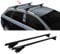 Menabo Dachträger kompatibel mit Mercedes C Klasse SW S205 2014-2019 TÜV Aluminium Schwarz