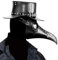 Wikay Pest Doktor Vogel Maske, Lange Nase Schnabel Steampunk Leder Halloween Kostüm Requisiten für Festival Party Dress Up Cosplay (Schwarz)
