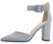 Rio Fiore Scarpe con Tacco, Décolleté Donna, Blu, 8.5 cm, Tessile, Tacco Largo, Cinturino alla Caviglia, 2062A-9-J-9 (Blue, 41 EU)