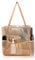 Tibroni Strandtasche xxl mit Reißverschluss Shopper Damen Groß Mesh Badetasche Familie Faltbar Beach Tote Bag Shopper Netztasche Schwimmtasche