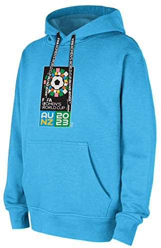 FIFA 365 2017 Felpa con Cappuccio Ufficiale 2023 della Coppa del Mondo di Calcio Femminile per Adulti, Blu Felpa con Cappuccio Unisex - Adulto (Pacco da 1)