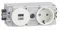Steckdose 1-f. USB-Charger A+C C-Profil HAGER GS16009016