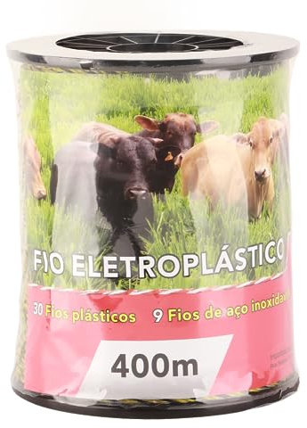 Gugxiom Filo per Recinzione Elettrica, 400M 1312 Piedi Recinzione Elettrica Portatile Polywire, Recinzione Elettrica Riutilizzabile per Bestiame, Cavalli, Bovini, Pecore, Cani, ECC
