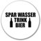 Huuraa Aufkleber Spar Wasser Trink Bier Bierflasche Geschenk 10cm Sticker Spar Wasser Trink Bier Geschenkidee