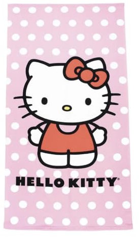 Jay Franco Hello Kitty Strandtuch, 68,6 x 137,2 cm, Polyester-Mikrofaser, Rosa, jfa76-01/24l02447