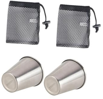 CIYODO Camping Wine Glasses Portable Stainless Steel Cups Lids for Outdoor Home Use BBQ Tea Milk Mugs