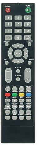 Telecomando di ricambio AULCMEET compatibile con MIIA 4K OLED Smart TV MTV-C32DLEHD MTV-C50DLEFHD MTV-C55DLEFHD MTV-C24LEHD-DVD MTV-C28DLEHD MBY-518