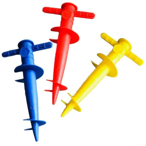 Beach Umbrella Sand Anchor, Screw in Parasol Holder Adjustable Umbrella Ground Spike Base, Beach Umbrella Base Sand Ground Fixation Tool