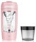 flintronic Shaker éléctrique rechargeable, 650ml Shaker éléctrique, Rechargeable USB Bouteille de Shaker de Protéines sans BPA avec Boîte à Poudre avec Poignée pour Le Fitness Le Sport(Rose)