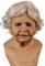 Nicoxijia Halloween-Maske, realistische Maske für alte Mann/Frau, Halloween-Horror-Kopfbedeckung, alte Dame, Latex-Maske für Party, Cosplay (Nude 1, 33,3 x 33,3 cm)