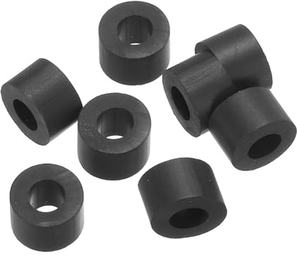 PATIKIL M8 Gummi Unterlegscheiben Rund, 8 Stück 8mm ID 16mm OD 10mm Dick | Gummidichtung Flache Unterlegscheiben Set Dichtungsgummi für Wasserhahnrohr Befestigungsschraube, Schwarz