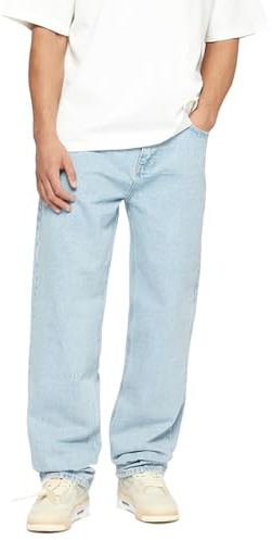 Burocs Baggy Fit Jeans - Black Grey - Jeans Herren - 5-Pocket-Style - Mit YKK-Reißverschluss - 100% Baumwolle