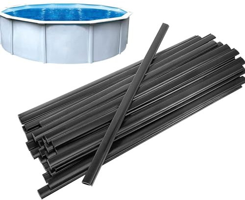Tiras de revestimiento de piscina – Juego de bordillos para piscina enterrada, clips adaptadores de repuesto para piscina elevada, accesorios de revestimiento para hotel y hogar