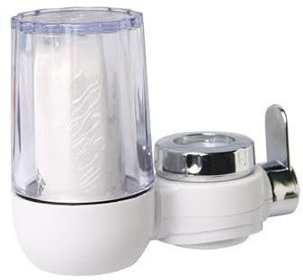 Water Filter Tap, Tap Filter Water, Faucet Water Purifier, Tap Water Filter for Kitchen and Shower, Purification System for Reducing Chlorine, Limescale, Heavy Metals and Unpleasant Odors