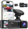 REDTIGER 4K Dash Cam Front and Rear, STARVIS 2 Sensor, 64GB Card Included, 4K/2.5K+1080P Dual Dash Camera for Cars Built-in WiFi GPS, 3.18 Inch IPS Screen, 170° Wide Angle, Parking Monitor (F7N Pro)