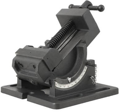 TABODD Tilting Drill Press Vice 3 Inch 75mm, Professional Woodworking Vice Pillar Drill Machine Milling Tilting Angle Vice Clamp On Vise Drill Press Vise for Steel Work Workbench