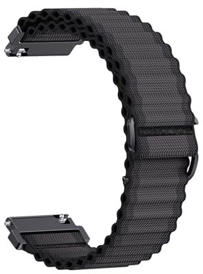 Correa Reloj 22mm Elástica Nylon compatible con Correa Garmin Forerunner 255, para Correa Samsung Galaxy Watch 3 45mm, para Correa Garmin Venu 2 3/Vivoactive 4, para Correa Samsung Gear S3 Frontier