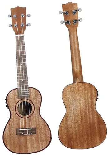 23 Zoll Ukulele 4 Saiten Hawaii-Gitarre Sapele Guitarra Mit EQ Ukulele Mit Taschenset ukulele anfänger
