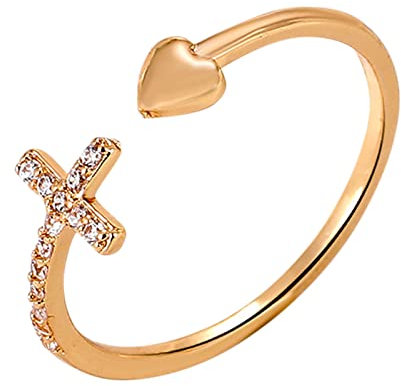 Anello con filo spinato regolabile, anello di apertura, regalo per donne, gioielli alla moda, Misura unica, Rame, Nessuna pietra preziosa