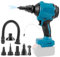Soplador de batería compatible con Makita 18 V, inalámbrico, soplador de aire, portátil, 1000 W, 0-40000 rpm, para limpieza de PC, teclado y coche (sin batería) (azul)