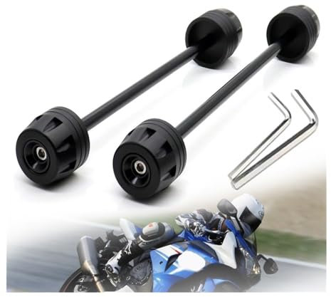 Schutzstoßstange Motorrad Hinten Vorderachse Gabel Crash Sliders Für GSXR1000 GSX-R1000 2001-2022 05 07 17 Motorrad Rad Schutz GSX-R 1000 Motorstoßstangenblöcke