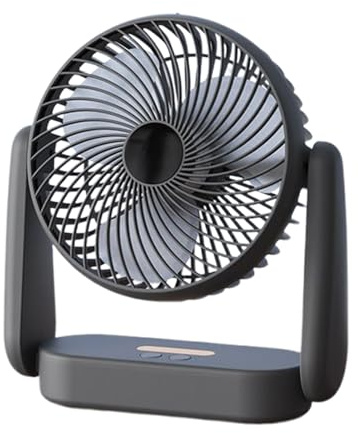 Dtaigou Tischventilator Tragbares 3-Gang-Umgebungslicht | Persönlicher Leiser Tischventilator für Schlafzimmer Büro Studentenwohnheim Schule Tisch Outdoor Reise Camping Sommer