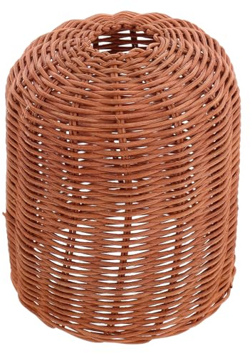NULYLU Protector Tapa del Depósito de Gas Tejido a Mano de Ratán para Camping y Senderismo, Tamaño 450 G, Color Café, Funda Resistente a Golpes y Condiciones al Aire Libre