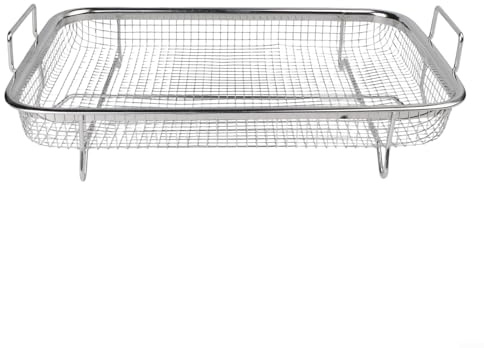 Panier grill en acier inoxydable avec poignée pour la cuisine en plein air, maille fine pour légumes, fruits de mer et petits objets, passe au lave-vaisselle