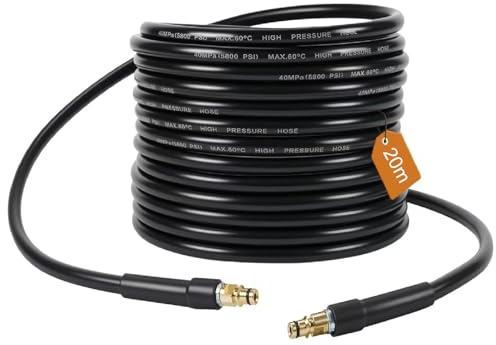 20 m högtrycksslang för Kärcher K2 K3 K4 K5 K6 K7 högtryckstvätt slang med Quick-Connect-anslutning högtryckstvätt slang tillbehör högtryckstvätt förlängningsslang reservdelar