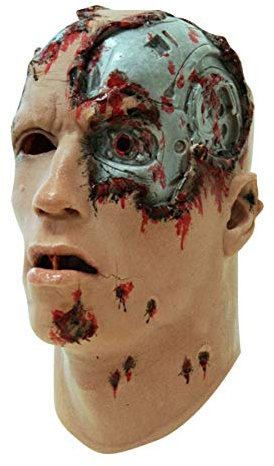 Horror-Shop Terminator Vollmaske aus Schaumlatex für Fasching & Halloween