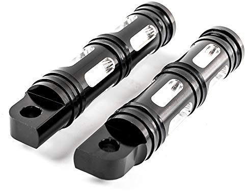Repose-pieds en aluminium CNC pour moto Harley Sportster Touring Dyna Softail Caoutchouc Gauche Droite